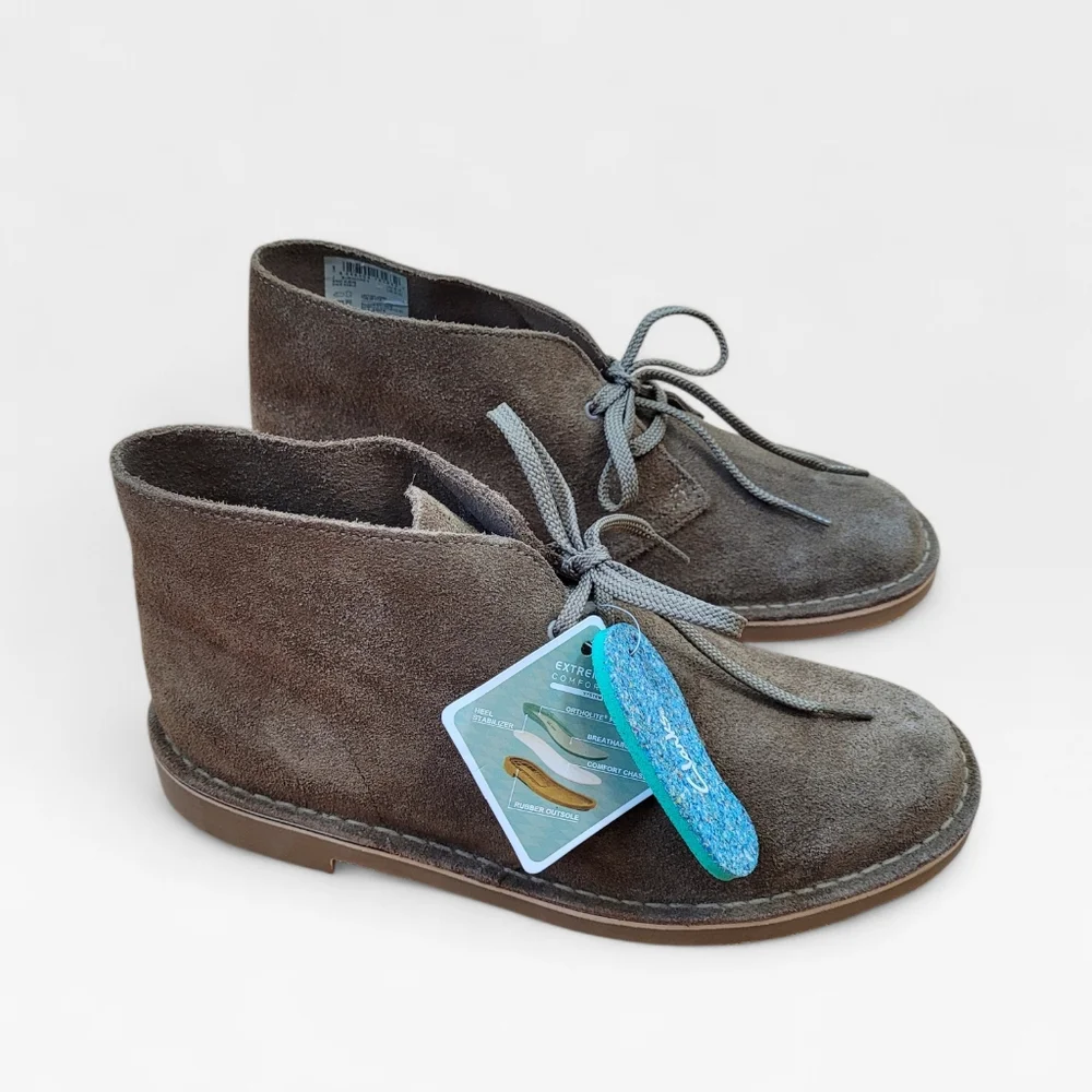 NWT CLARKS Bushacre 3 Sand Suede Desert Chukka Lace Up Boots Shoes 9 WIDE